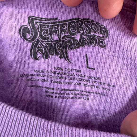 Jefferson Airplane Replica Concert T-Shirt Adult Size Large Purple Merch Rock - Picture 4 of 6